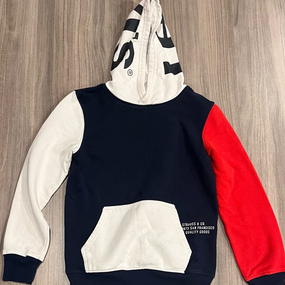 Levi’s Red, Blue & White Hoodie | Boys Size 10/12